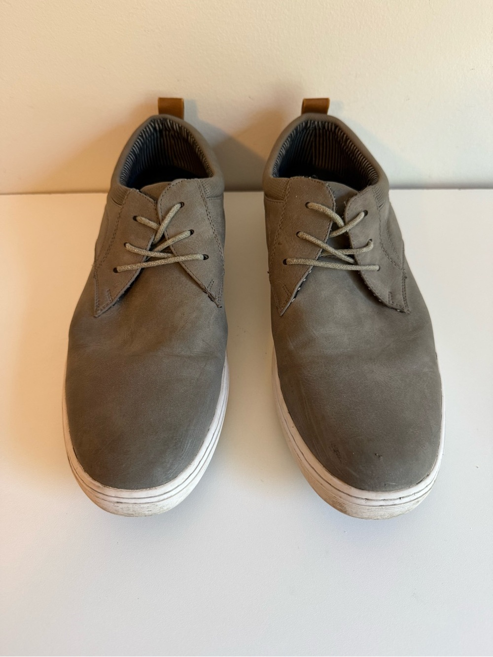 Steve Madden P-Instax Men’s 10.5 Gray Lace-Up Casual Oxford Sneakers